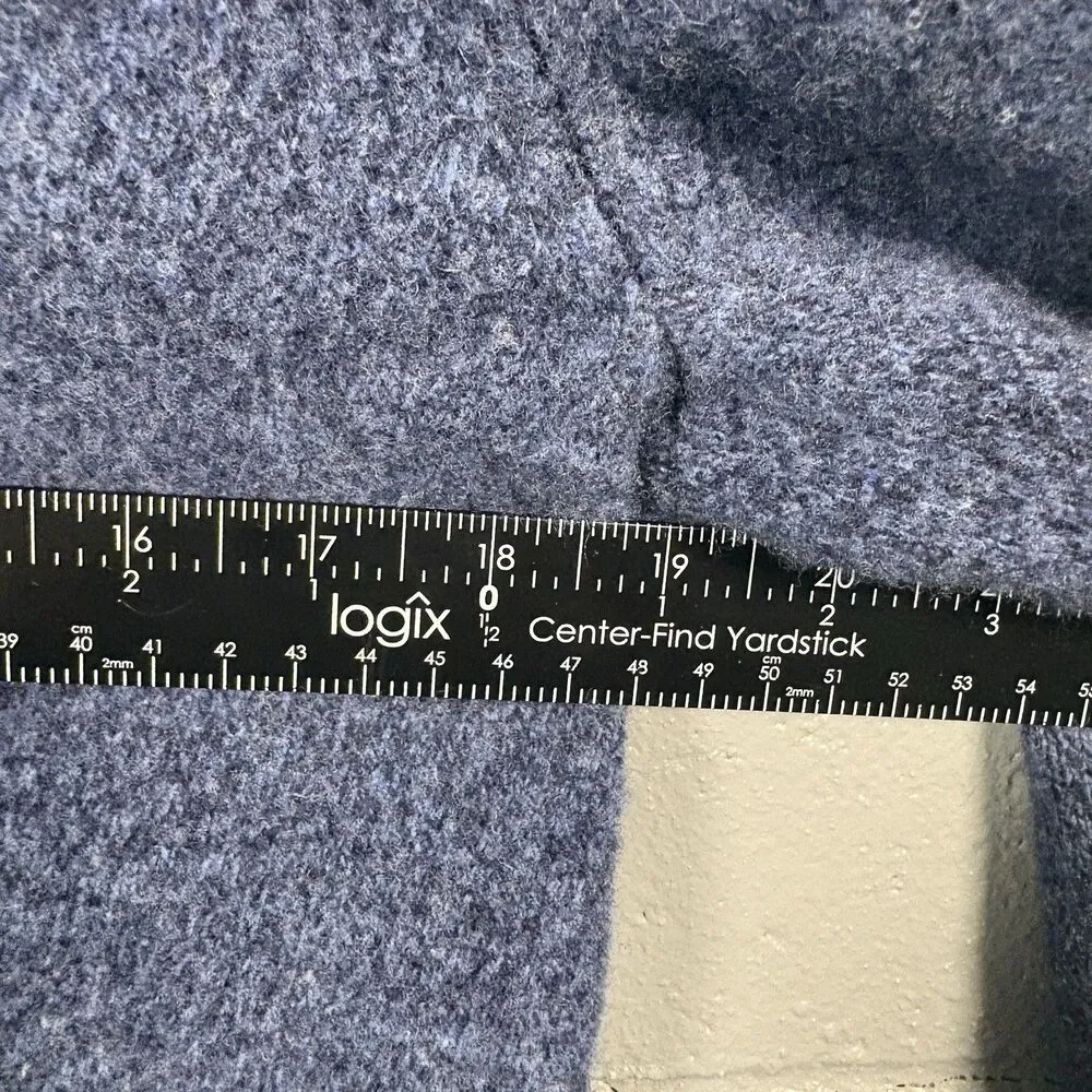 Banana Republic Sweater Men’s L 100% Extra Fine Merino Wool V Neck Blue